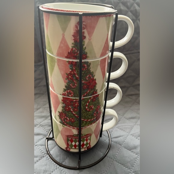 Pier 1 Dining Vintage Pier Stackable Mug Set Poshmark